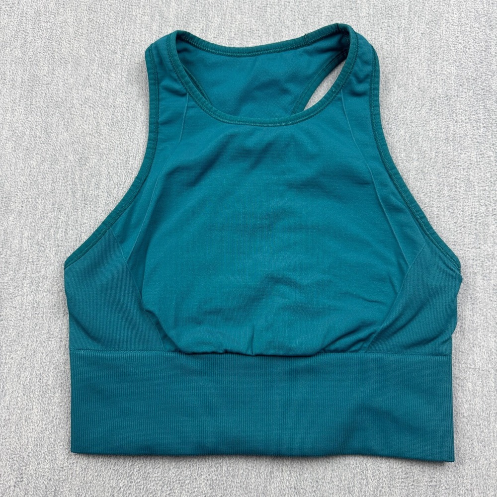 Lululemon Sports Bra Womens 4 Blue Ebb To Train Sleeveless Training Gym Yoga